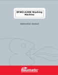 Baumatic BFWE1420W User manual