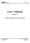 MyTek MWA-105 User`s manual