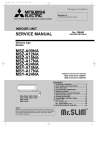 Mitsubishi Mr.Slim MSZ-A12NA Service manual