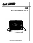 Bacharach H-25C Instruction manual