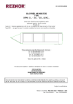 Reznor Gas Fired Air Heaters Technical data