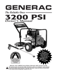 All-Power 3200 PSI Owner`s manual