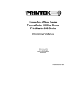 Printek 4000se Specifications