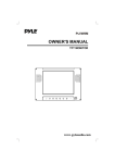 Pyle PLVW8M Owner`s manual
