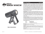 American DJ Micro Wash WWCW User manual