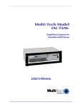 Multitech IAC-F696 User`s manual