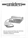Uniden MC615 Owner`s manual