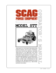 Scag Power Equipment STT-29DF-SS Operating instructions