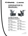 Simplicity 1180 Operator`s manual