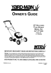 Yard-Man 247.371060 Specifications