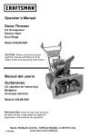 Craftsman 536.881950 Operator`s manual