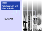 Epson ELPAP03 User`s guide