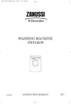 Zanussi Electrolux ZWF1421W Specifications