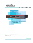 Virtual Console BRI-8U User manual