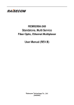 Raisecom RCMS2504-240 User manual