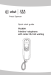 AT&T Trimline TR1909 User`s manual