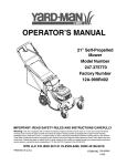 MTD 12A-265C001 Operator`s manual