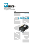 Zapi COMBI AC1 User manual