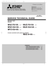 Mitsubishi MSZ-GA35VA Service manual