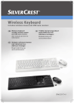 Silvercrest Wireless keyboard User manual