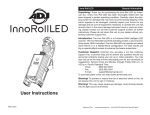 ADJ InnoRollLED Instruction manual
