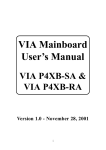 VIA Technologies VIA P4XB-RA User`s manual