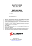 Santerno SUNWAY M XS User manual
