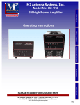 M2 6M-1K2 Operating instructions