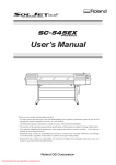 Roland SC-7 User`s manual