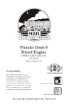 Rail King DASH-8 DIESEL ENGINE Operator`s manual