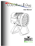 Chauvet Colorado 1-Quad Tour User manual
