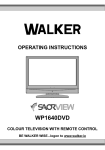 Walker WP1640DVD Operating instructions