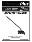 MTD TrimmerPlus LE720r Operator`s manual