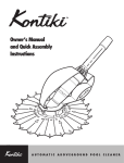 Zodiac Pool Systems Kontiki 2 Owner`s manual