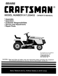 Craftsman 917.258452 Owner`s manual