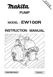 Makita Pump EW400R Instruction manual