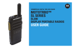 Motorola MOTOTRBO SL SERIES SL300 User guide