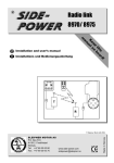 Side-Power RC-10E User`s manual