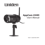 Uniden AppCam 25HD User`s manual