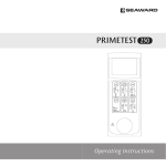 Seaward PrimeTest 50 Operating instructions