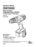 Craftsman 315.114050 Operator`s manual