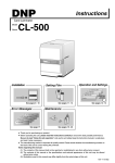 DNP CL-500 Instruction manual