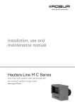 Robur Line MC Series Technical data