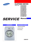 Samsung DV306LGW Service manual