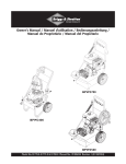 Briggs & Stratton BPW3500 Owner`s manual