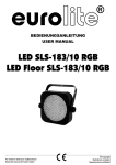EuroLite LED SLS-183/10 RGB User manual