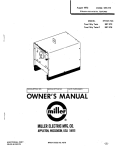 Miller Electric Two Fifty Twin Instruction manual