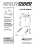 ProForm 860qt User`s manual