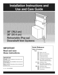 Whirlpool GJC3634G Use & care guide