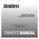 Uniden G2401 Product specifications